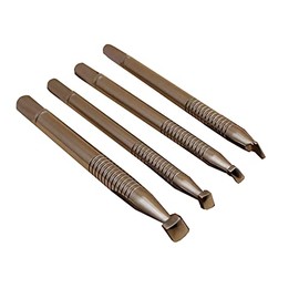 Singring Leather Stamping Tool Beveling Set 4Pcs Undercut Beveler Stamps Stainless Steel Carving DIY LeatherCrafts Kit