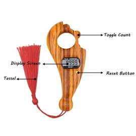 Hitopin 2pcs Digital Beads Counter, Buddha Beads Counter, Buddha Beads Counter, Prayer Beads Counter, for Meditation, Relaxation, Buddhist Prayer