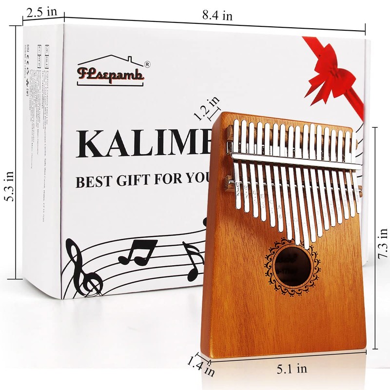 Kalimba Thumb Piano 17 Keys with mahogany Wood Portable Mbira