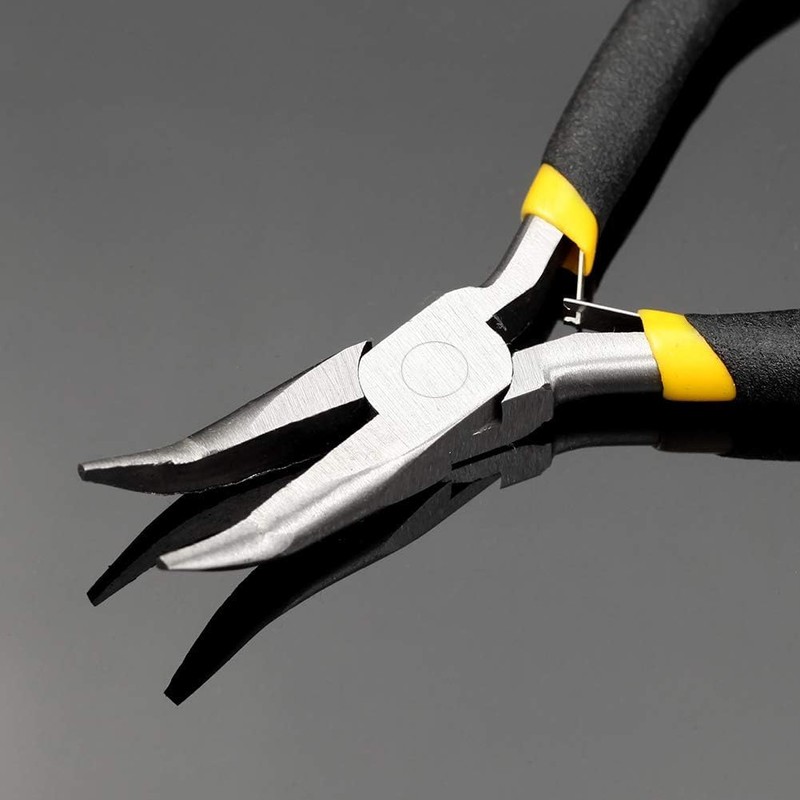 YNR Art Craft Beading Jewellery Making Bent Nose Pliers Tool