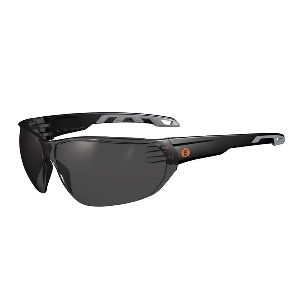 Ergodyne Skullerz VALI Frameless Safety Glasses, Lightweight, Anti Fog Smoke