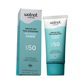 WOTNOT FACE SUNSCREEN NATURAL ZINC WITH COQ10 SPF50 50G