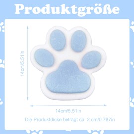 Squeeze Toy for Large Cat Paws, Cat Paws Squishy, Cat Paw Squishy, Soft and Comfortable, Pressure Relief Toy, Suitable for All Types of People (Blue and White, 5.51 Inches)
