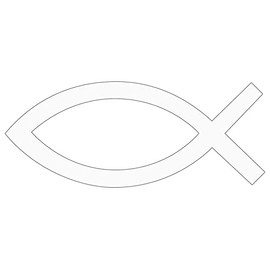 Jesus Fish Faith Ichthys Christ Ichthus Vinyl Decal Sticker