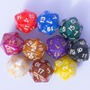 10PC D20 Polyhedral Dice Set 22mm for DND RPG MTG