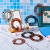 14 diademas elásticas circulares completas, de plástico, flexibles, con peine