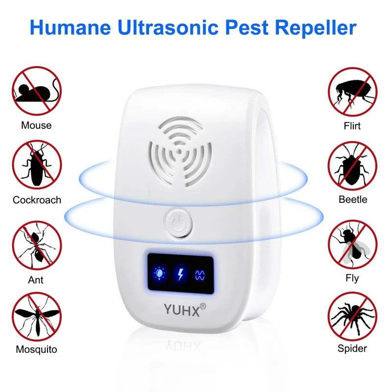 YUHX Ultrasonic Pest Repeller 6 Packs Electronic Indoor Plug in