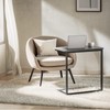 Pipishell C Shaped End Table 27 inches High, Side Table