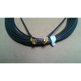 Unbranded SMA male  TO  SMA  male LMR-100A  coax cable  15 ft  50 ohm   (plug to plug)