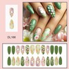 LPOODDNU Easter Press on Nails Almond Medium Fake Nails Cute