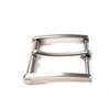 Bellabel Italian Buttero Cowhide Leather Belt, Made in Japan, Silver,