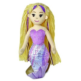 Aurora, 33044, Sea Sparkles Mermaid Serena, 10In, Soft Toy, Pink and Brown