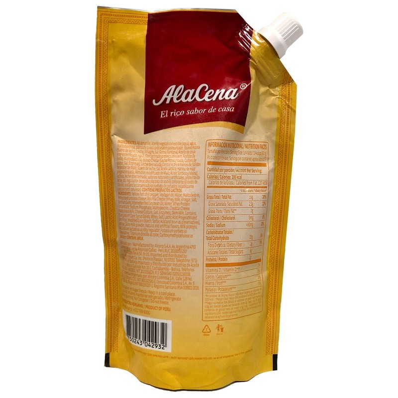 Salsa Huancaina - Crema de Aji y queso Nuevo Paquete