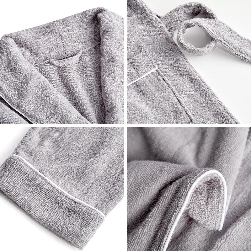 Origin Life Bathrobe, Gown, Towel Fabric, With Pockets, Quick Drying,