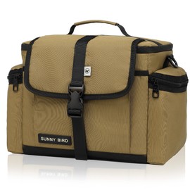 SUNNY BIRD Insulated Lunch Bag Tactical Lunch Box Cooler for Men and Women (Bark Brown)