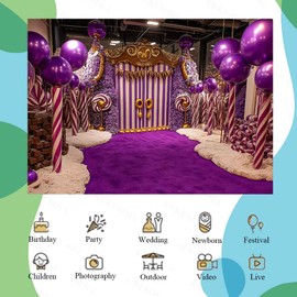 KUKUSOUL 7x5ft Candy Photo Backdrop Chocolate Factory Backdrop Fantasy Sweet Candy Photography Background Kids Children Portrait Party Decorations Photo Booth Studio Props KUBDJ1642