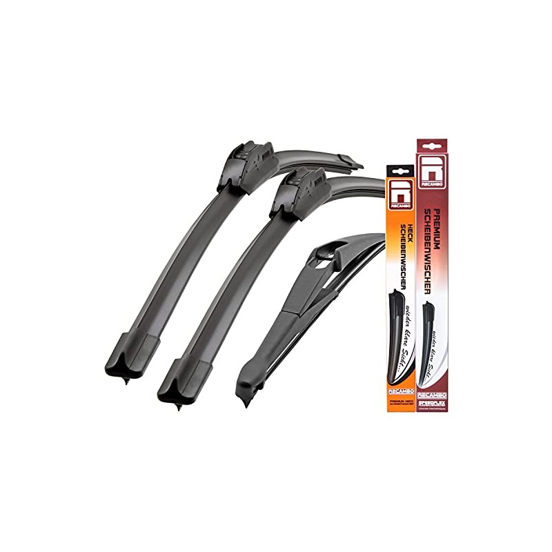 Recambo Windscreen Wiper Front and Rear Compatible with Hyundai i20