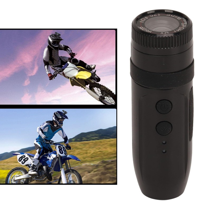 Motorcycle Helmet Camera, HD Helmet Camcorder with 170° Wide Angle,