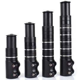 OUGPIU Handlebar Riser Bicycle, Aluminium Bicycle Handlebar Stem, Adjustable Handlebar Stem, Bicycle Handlebar Raiser Kit, Bicycle Handlebar Raise for 28.6 mm MTB, Road Bike, City Bikes (F003-180 mm)