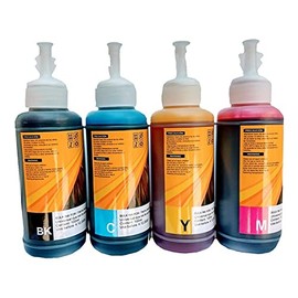 Pack Kit 4 Tintas 100ml para Relleno de Tanques De Impresora 554 664 1110 3110 Leon