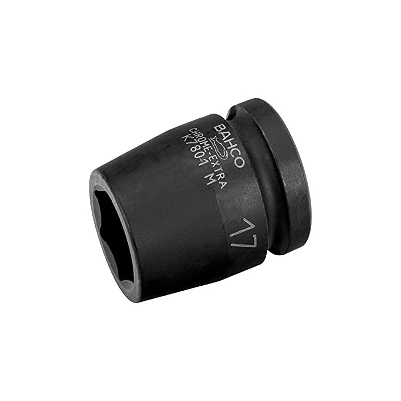 Bahco K7801M-15 六角ソケット ブラック 1/2インチ 15mm