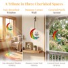 Elovara Acrylic Dog Memorial Suncatcher Window Hanging, Pet Loss Gifts