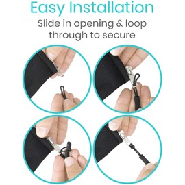 10 Pieces Zipper Pull Zip Tags Cord Pulls Zipper Extension with Ergonomically Designed Rubber Non-slip Gripper for Backpacks, Tents, Trolley cases, Traveling cases, and Jackets