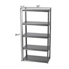 Ladder Shelf Rack 5-Tier Metal Bookcase Storage Rack Shelves 40