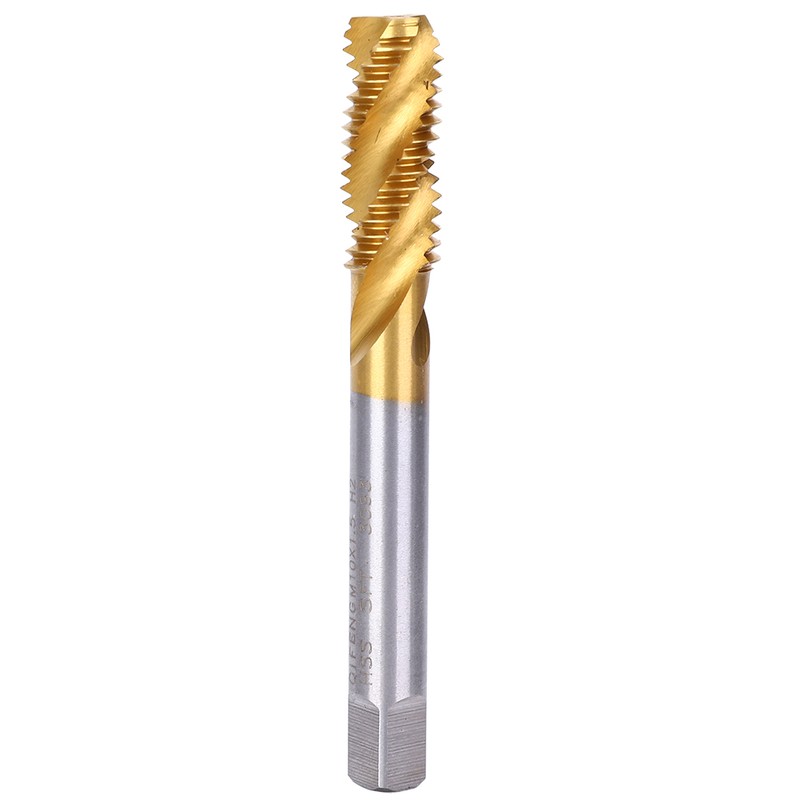 M10x1.5mm Spiral Fluted Tap High Speed Steel Thread Cutter Screw