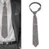 6pcs Paisley Ties Set Casual Business Style Polyester Yarn Paisley