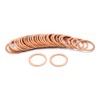 X AUTOHAUX 16mm Inner Dia Copper Crush Washers Flat Car