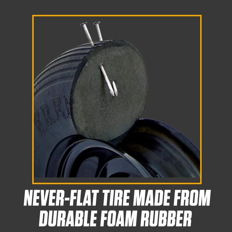 True Temper FFTCC 8 in. Hub Never Flat Wheelbarrow Tire