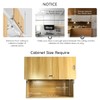 HOWHY Cabinet Door Hinges Set,Vertical Swing Lift Up Stay Pneumatic
