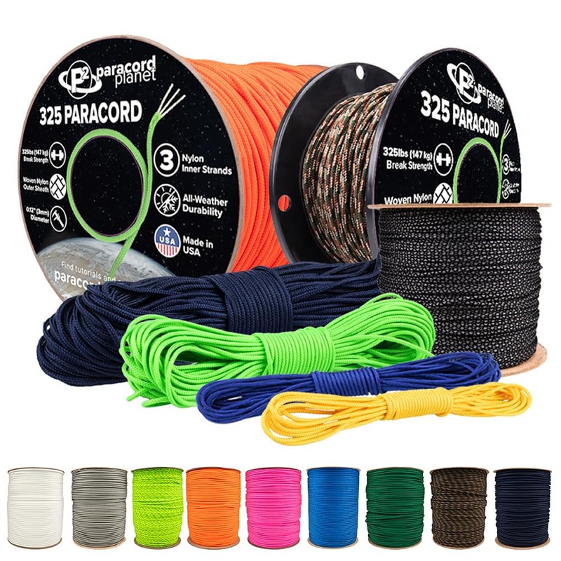 Paracord Planet 325 Paracord – 3 mm Type II Nylon
