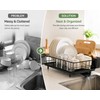 304 Stainless Steel Dish Drying Rack with 360° Rotating Drain