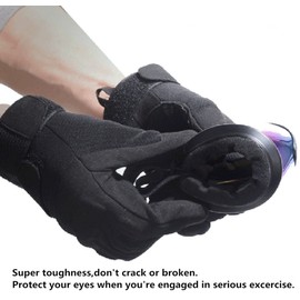 OYMI UV Protection Windproof Dustproof Outdoor Sports Ski Glasses Army Tactical Military Airsoft Goggles Snowmobile Bicycle Motorcycle Football Safety Glasses Protective Goggles (Black, Gray)