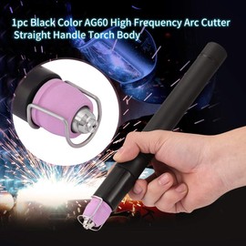 SG55/AG60 Plasma Cutter Torch Head Body Black Color Arc AIR Plasma Cutter Straight Torch Body Replacement