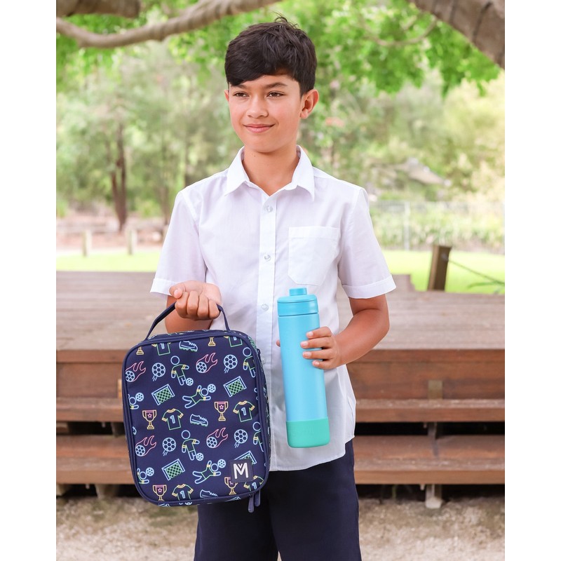 MontiiCo Large Insulated Lunch Bag - Goal Keeper