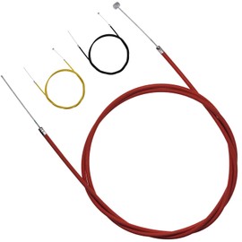 amavoler 61 Inches 155cm Brake Cable Replacement Accessory Fit for Coleman CT100U CC100X Baja Doodle Bug DB30 98cc 100cc 3hp Motovox MBX10 MBX11 Monster Moto Powersport Mini Bike (Red)