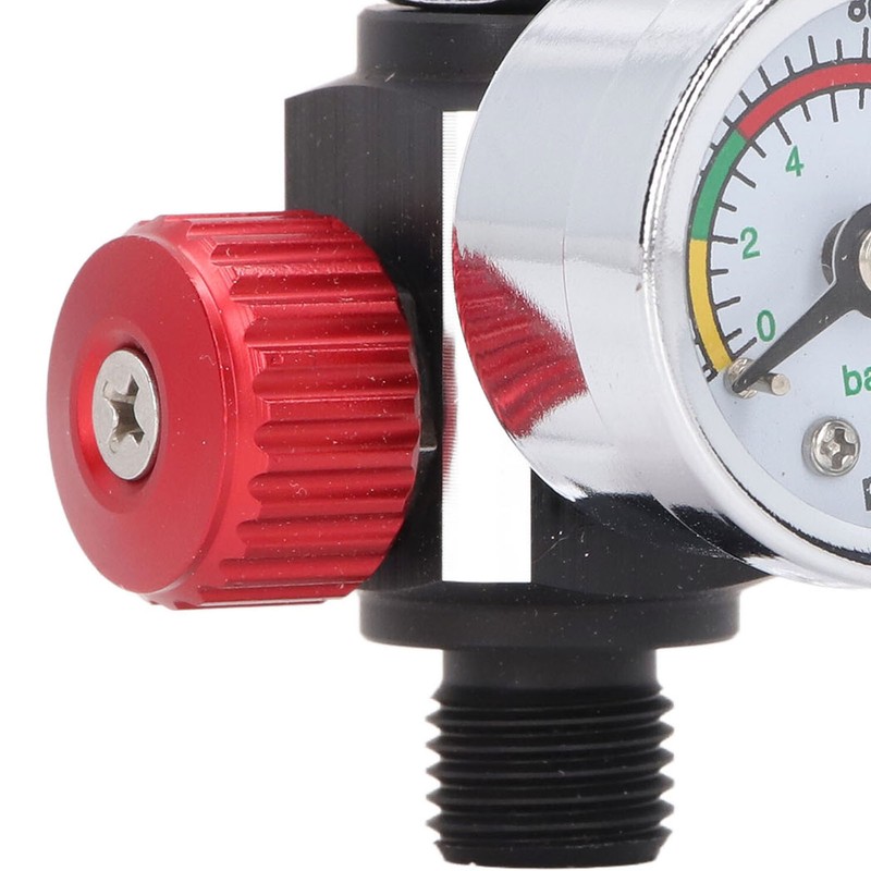 Spray Gun Air Pressure Regulator Aluminum Alloy High Accuracy Adjustment