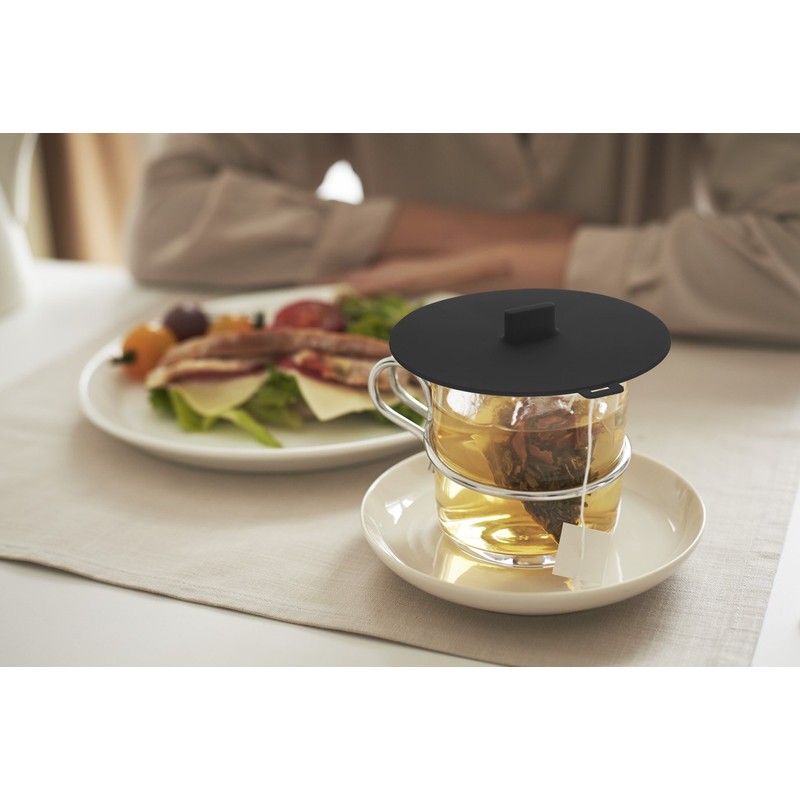 Yamazaki Industries 2862 Cup Cover, Tower, Black