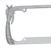 BDK Chrome Plated Rust-Proof Die-Cast Stainless Metal License Plate Frame/Holder