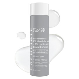 Paula’s Choice 6% Mandelic Acid + 2% Lactic Acid Exfoliant, Gentle Daily AHA Exfoliation for Discoloration, Bumpy Texture & Radiance, for Sensitive Skin, Fragrance-Free, 3 Fl. Oz.
