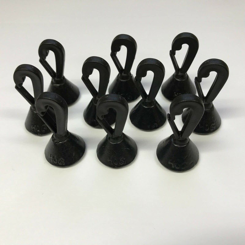 10 x Black Back Leads 40g BackLeads 40 Grams Carp