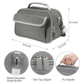 Carrying Case Compatible with Cricut Joy and Accessories, Portable Tote Storage Bag for Craft Pen Set and Basic Tool Set (Gray)