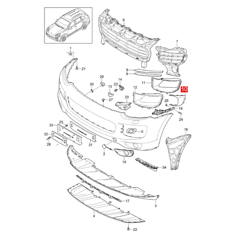 Fornt Fog Light Grille Frame Trim Front Bumper Air Guide