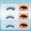 Natural Wispy Lash Clusters - 100pcs 10-16mm D Curl Antigone