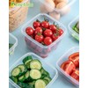 CHEFOLLA Contenedores para Alimentos Recipientes de Plastico de Termorresistente y