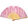 Asahi-Oh Fan - Flowing Cherry Blossom (Blue) 21cm 30-section Women's