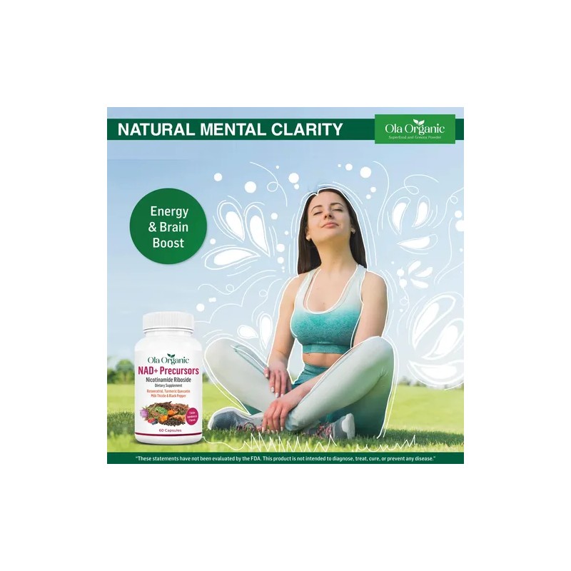 Ola Organic Nad Suplemento 60 Cápsulas